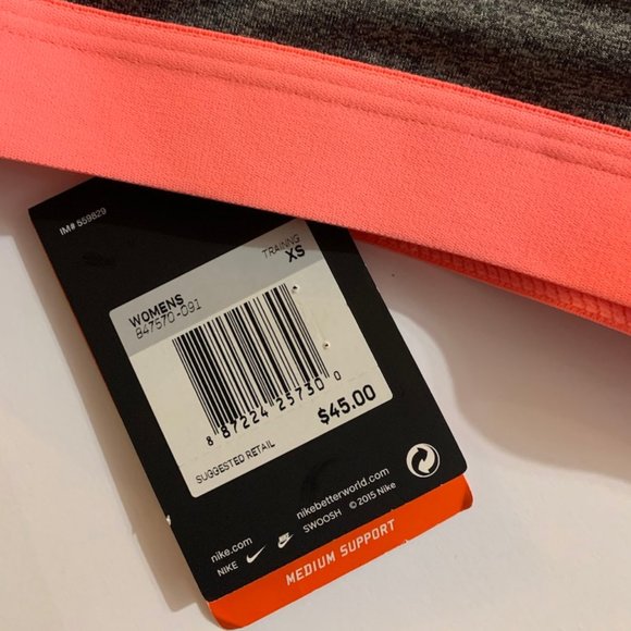 Nike Pro Classic Logo Sports Bra - Picture 3 of 5